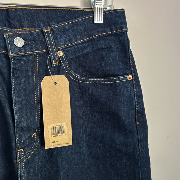 Levis 505 Regular Dark Wash Jeans Size 32x32 - Picture 2 of 9